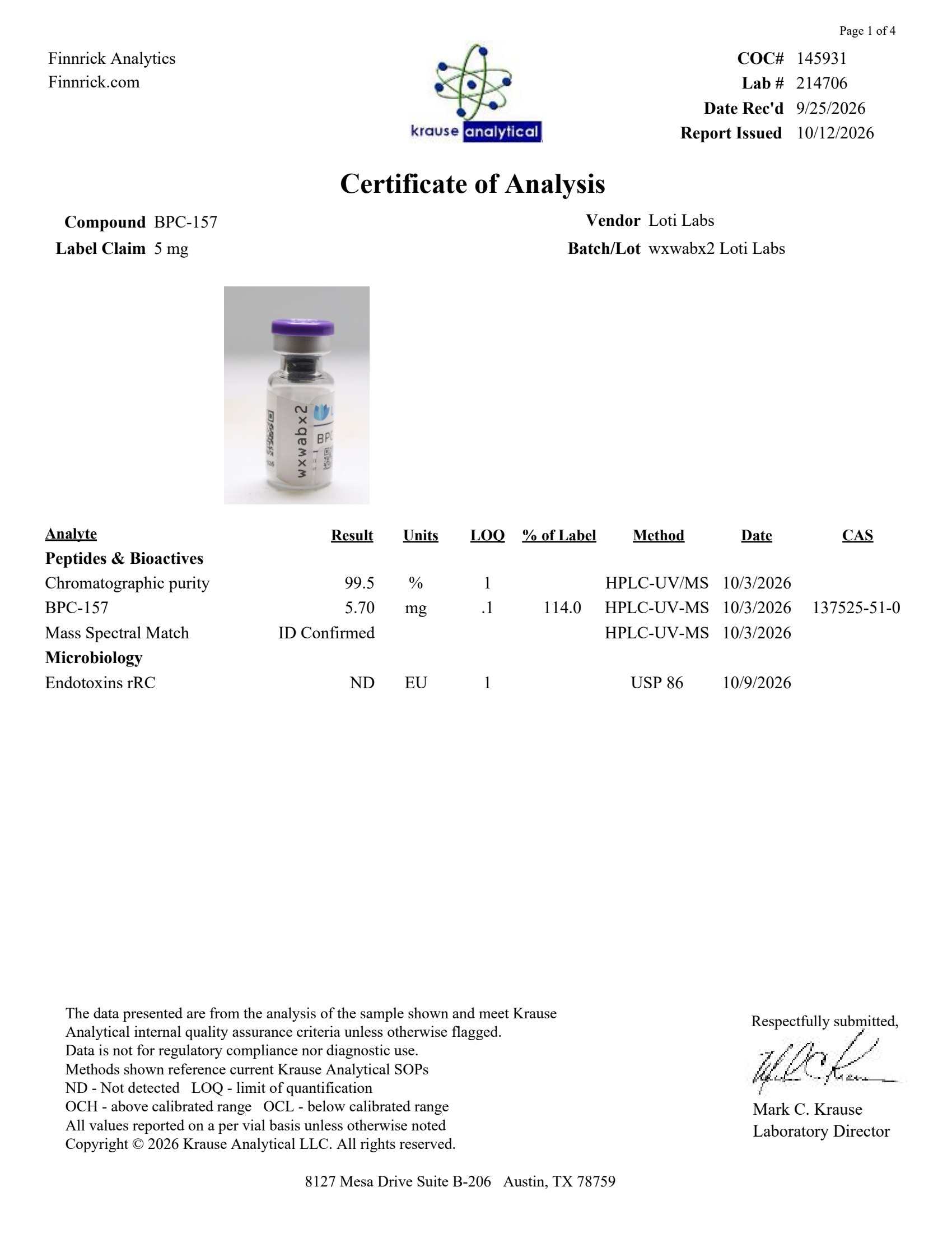 BPC-157 5mg complete page preview