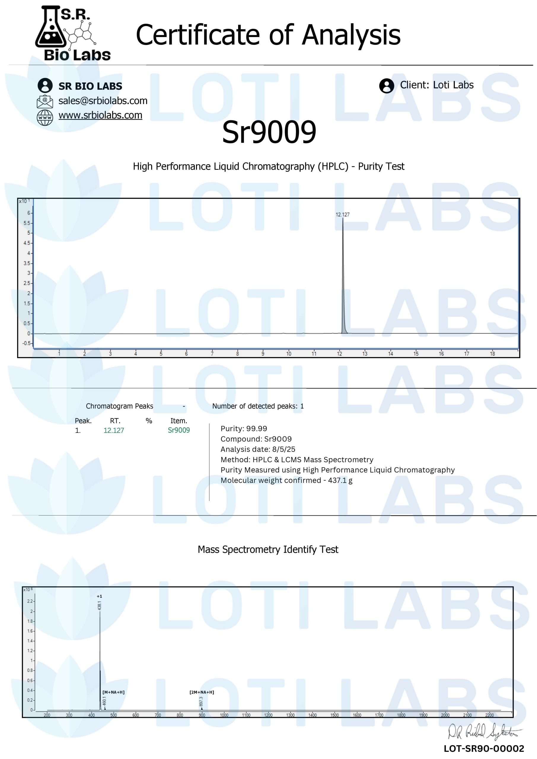 SR9009 capsules complete page preview