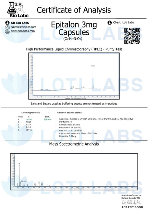 Preview of Epitalon capsules