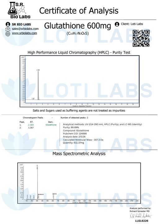 Preview of Glutathione 600mg