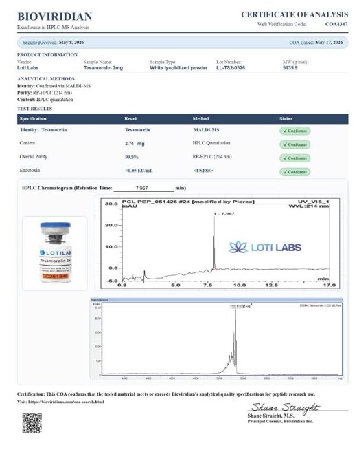 Preview of Tesamorelin 2mg